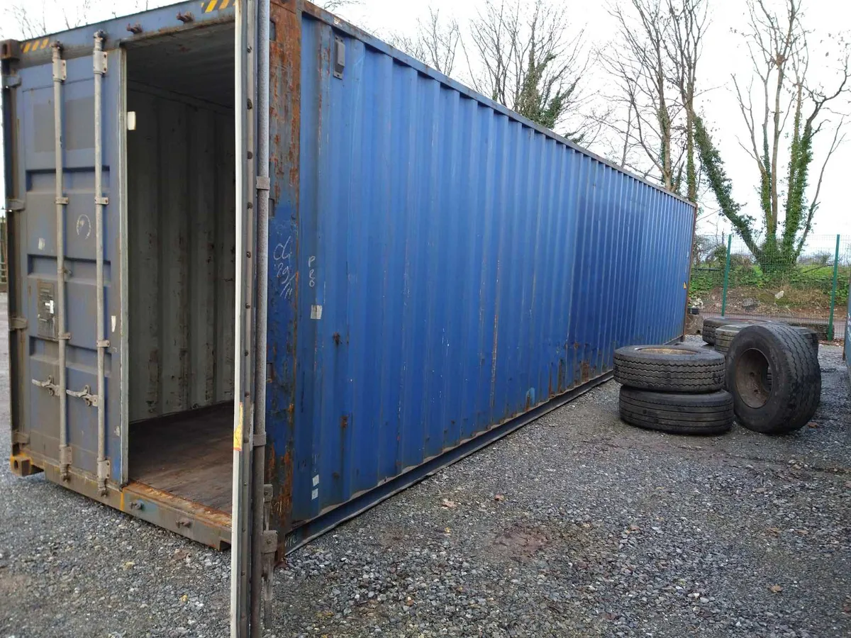 40 ft    container Storing Machinery + Parts - Image 2