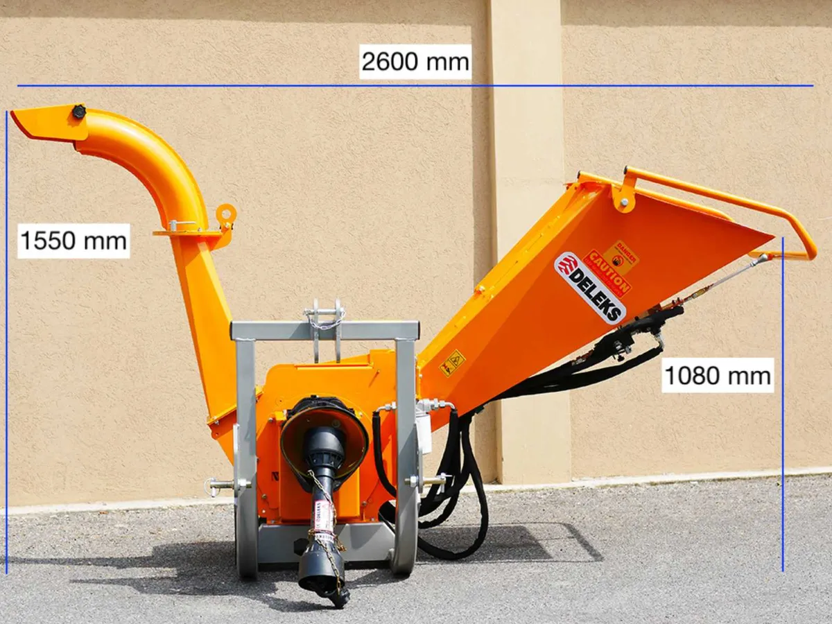 DK-1300 BIO-DRUM WOOD CHIPPER, HYDR.  FEED ROLLER - Image 1