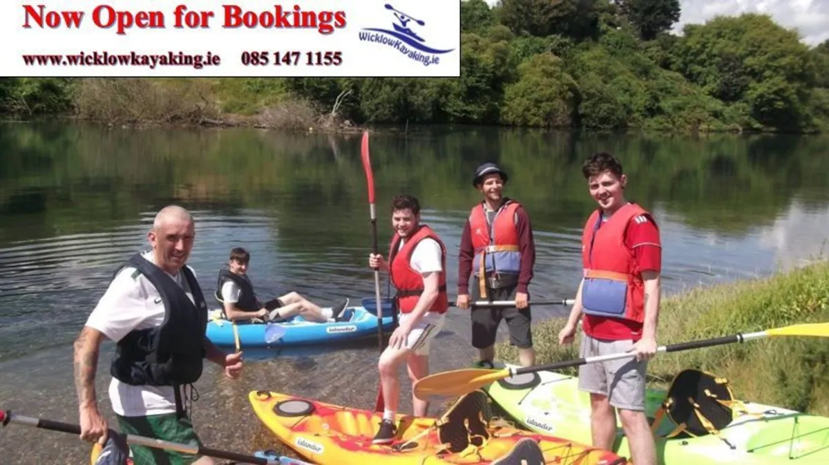 Wicklow Kayaking, we are open 17th march 2024