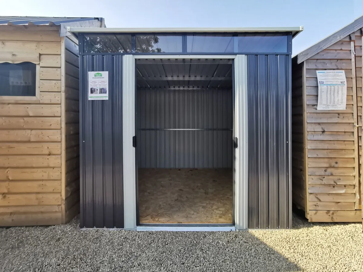 Steel Pent Shed ( 2 Sizes Available) - Image 1