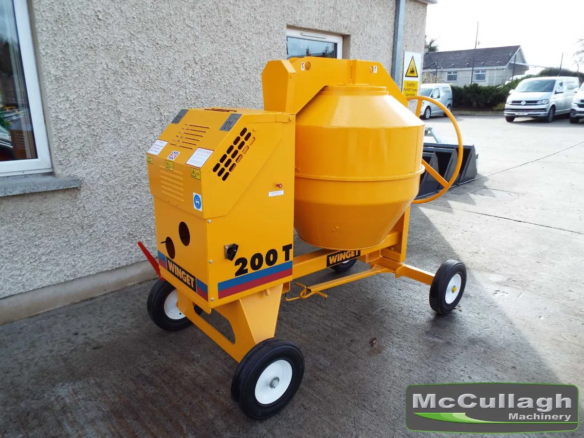 New Winget 200T Heavy Duty Cement Mixer - Image 2