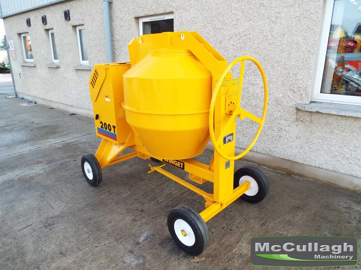 New Winget 200T Heavy Duty Cement Mixer - Image 3