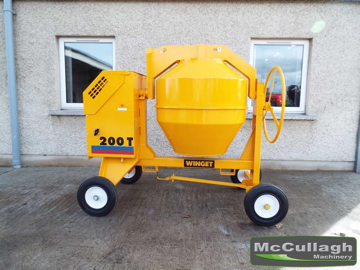 New Winget 200T Heavy Duty Cement Mixer - Image 4