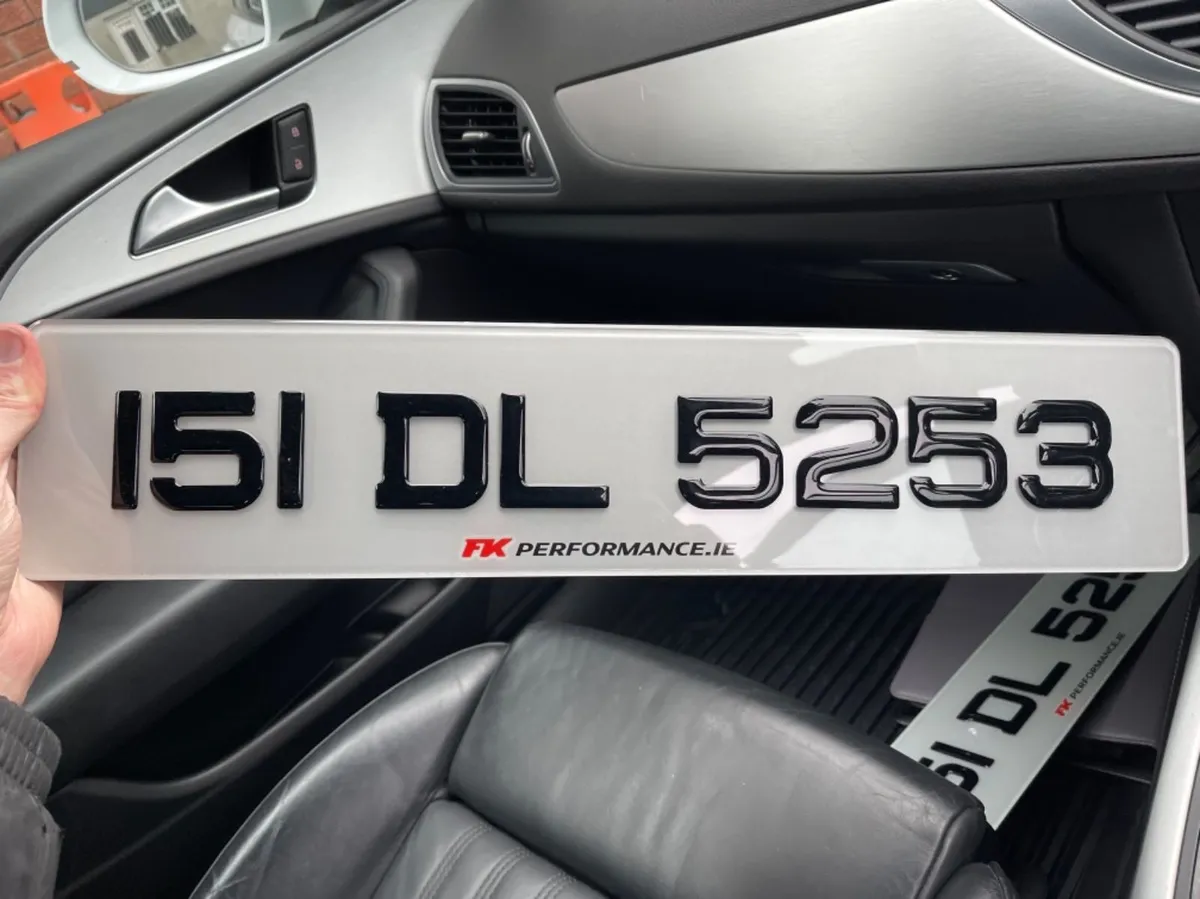 Ultimate number plates delivered , gel , German , - Image 2