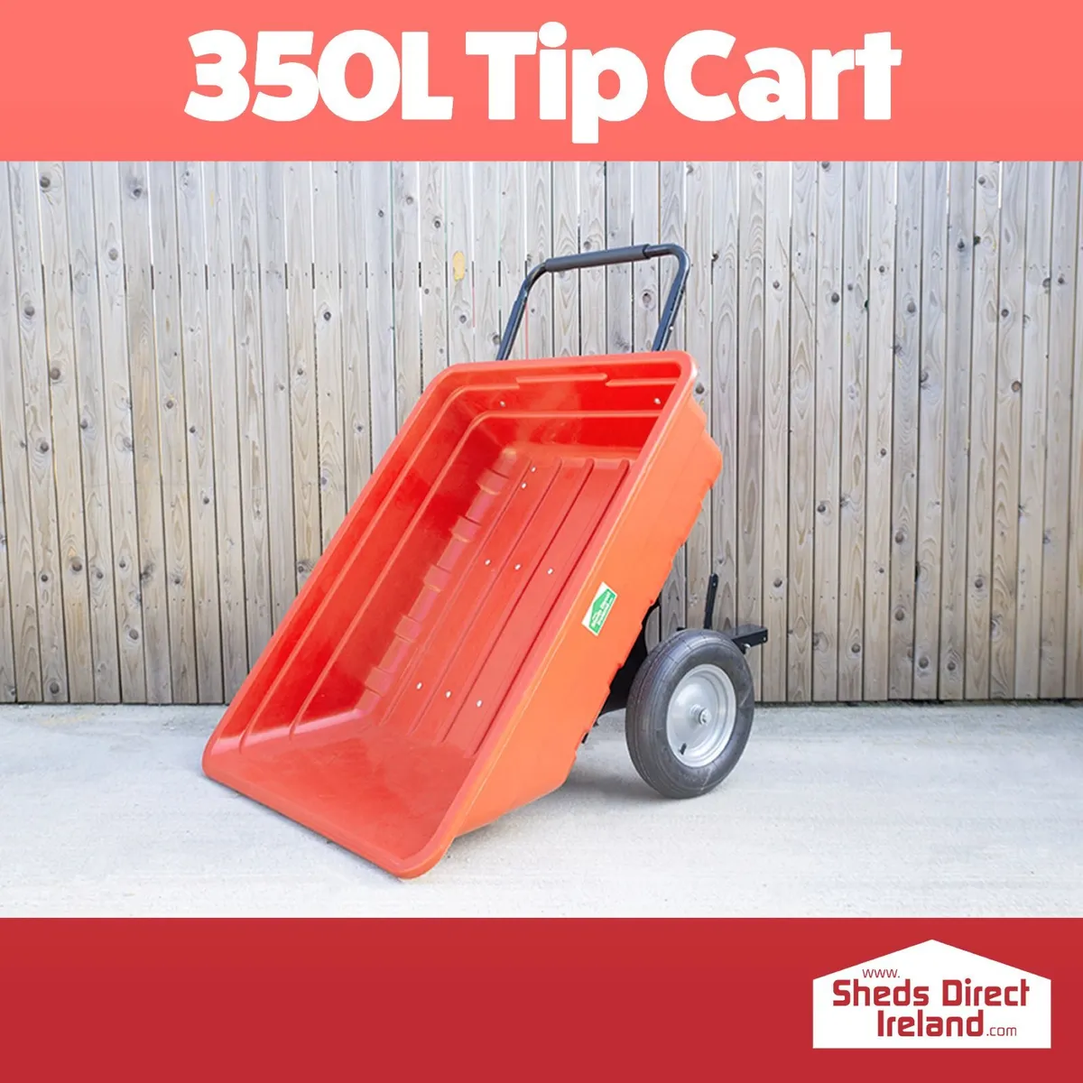 350L Tip Cart with attachment - Image 2