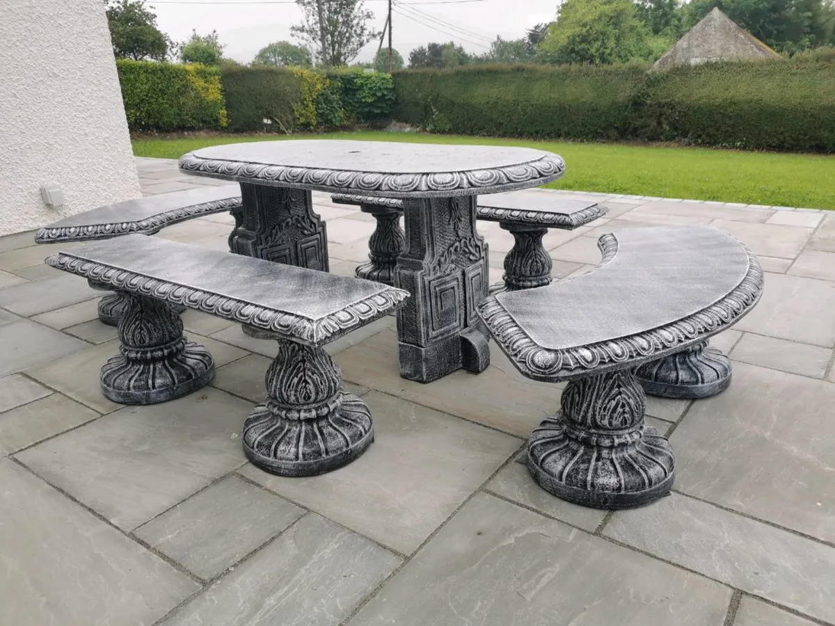 Solid  Concrete Garden Furniture - Image 3