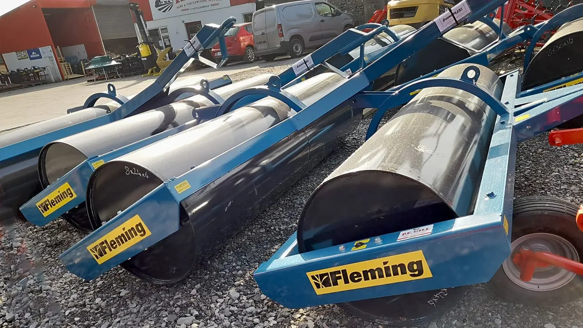 FLEMING 4.5.6 1/2.8.9 & 12FT LAND  ROLLERS.