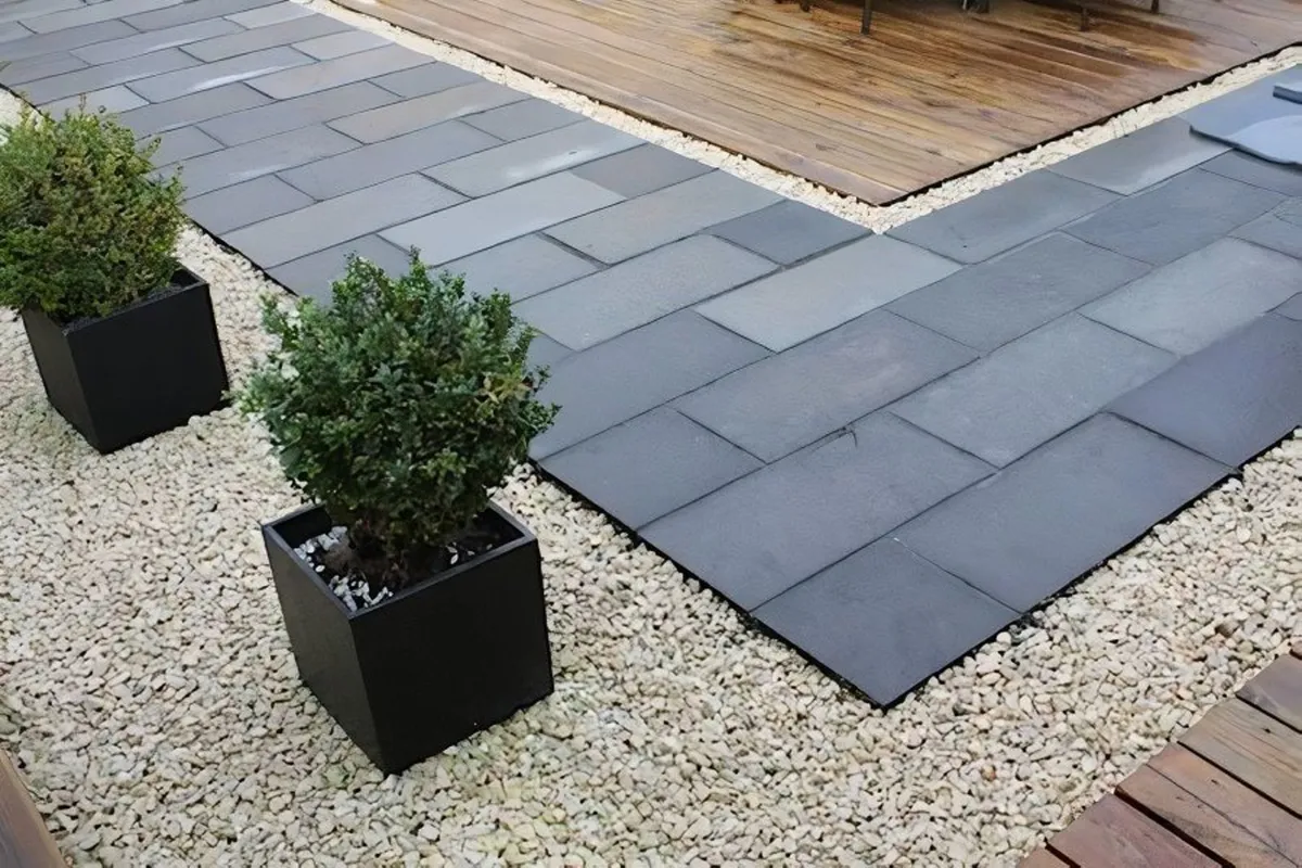 Black Limestone Paving - Image 1