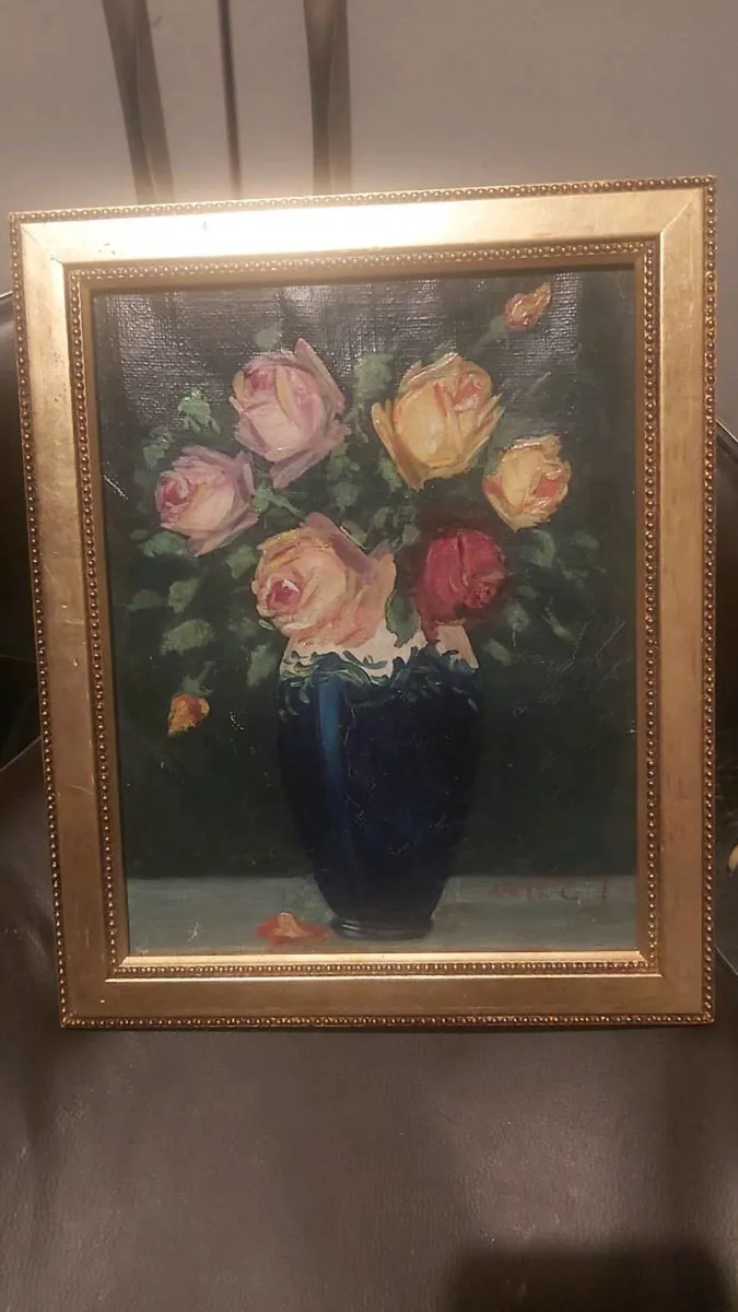 Antique oil painting  C.J.Apathfalvy(1904-1984) - Image 2