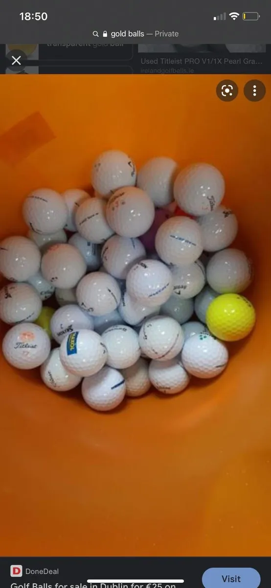 Used Golf balls for sale