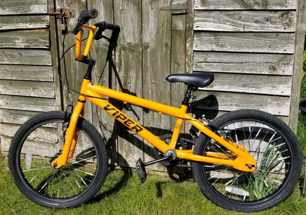 Kids orange Viper BMX bike 20inch frame