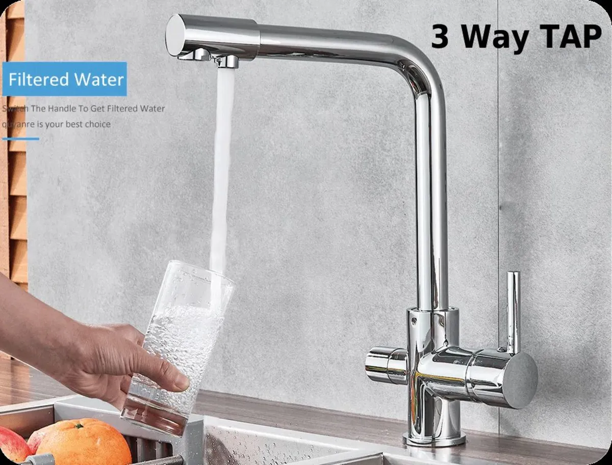3 Way Kitchen Tap for Reverse Osmosis System - Image 1