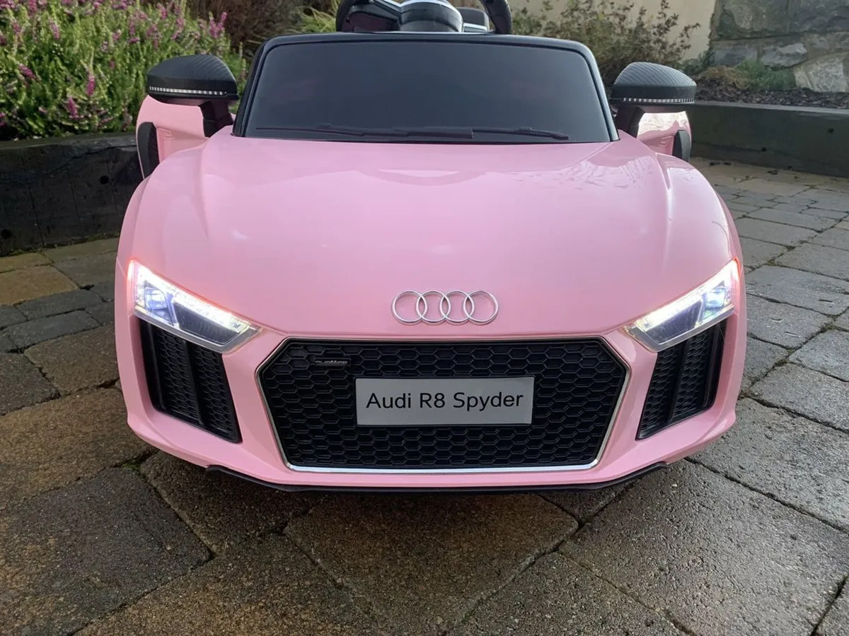 Licensed Audi R8 Spyder 12V Electric Ride On Car (Pink) - Image 2