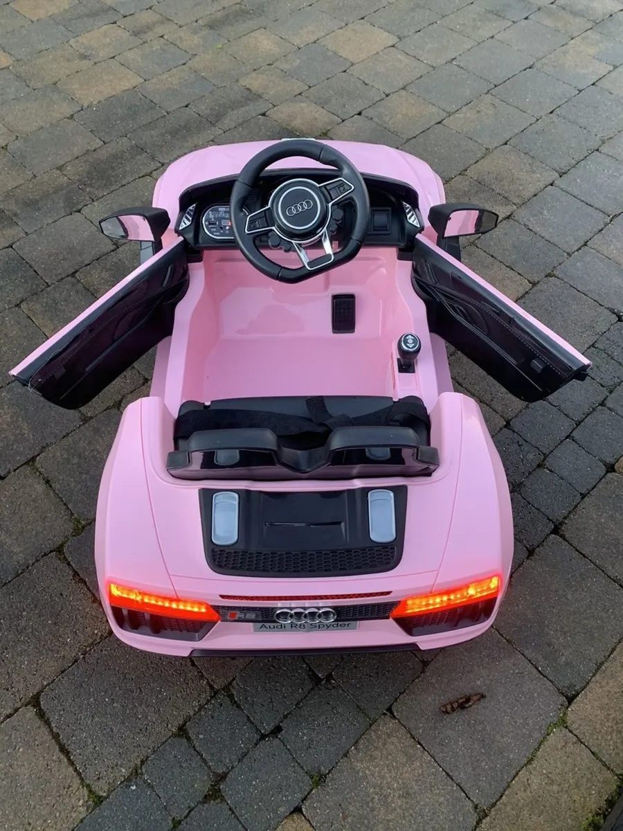 Licensed Audi R8 Spyder 12V Electric Ride On Car (Pink) - Image 4