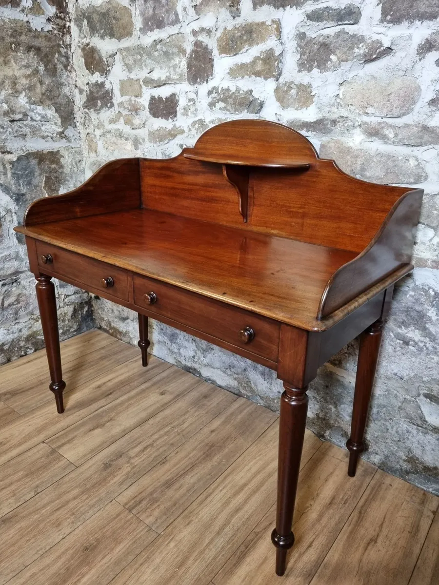 Large Victorian Mahogany Washstand- Circa 1860 - Image 2