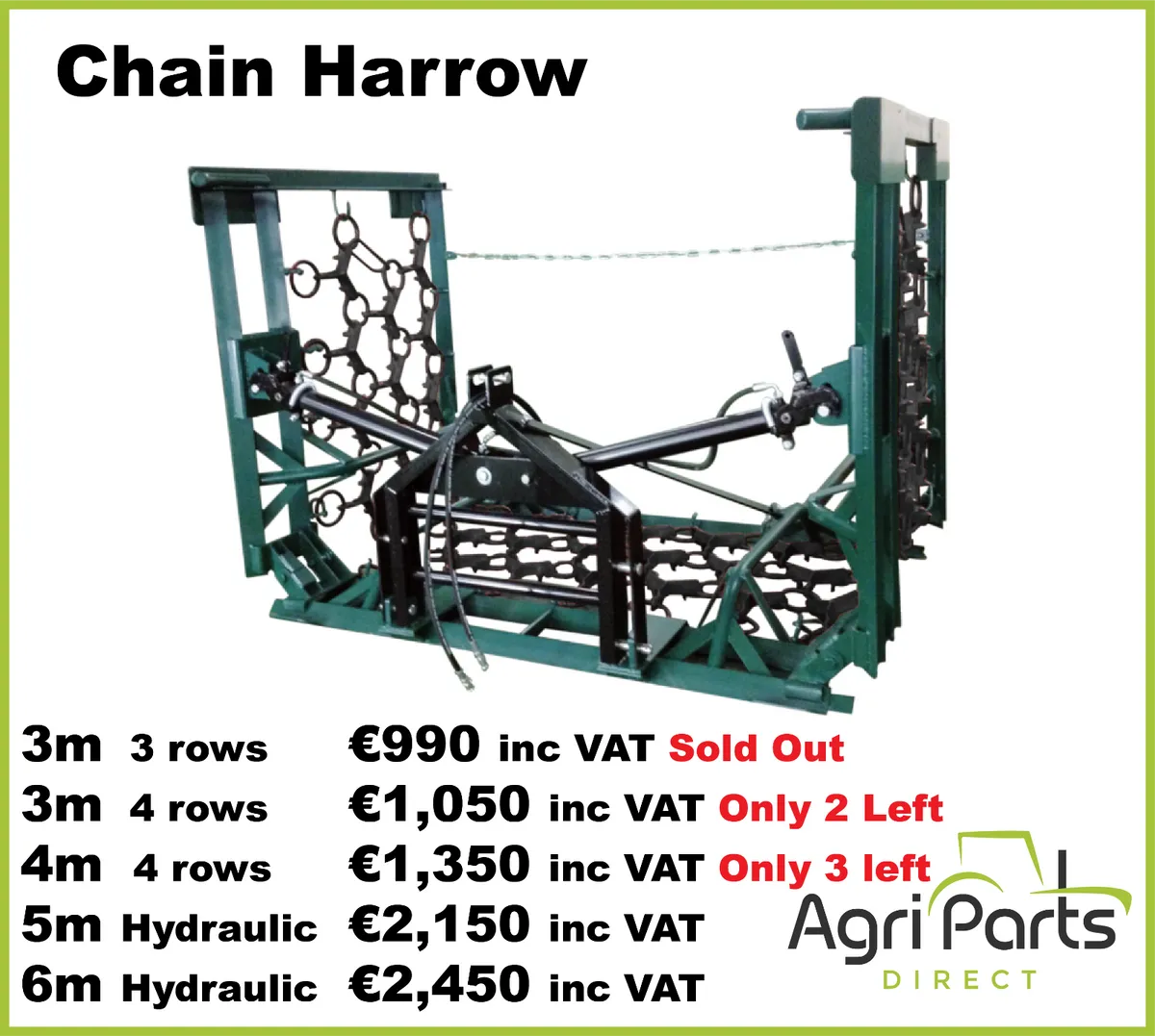 CLEARANCE SALE!!  Heavy Duty Chain Harrows!!