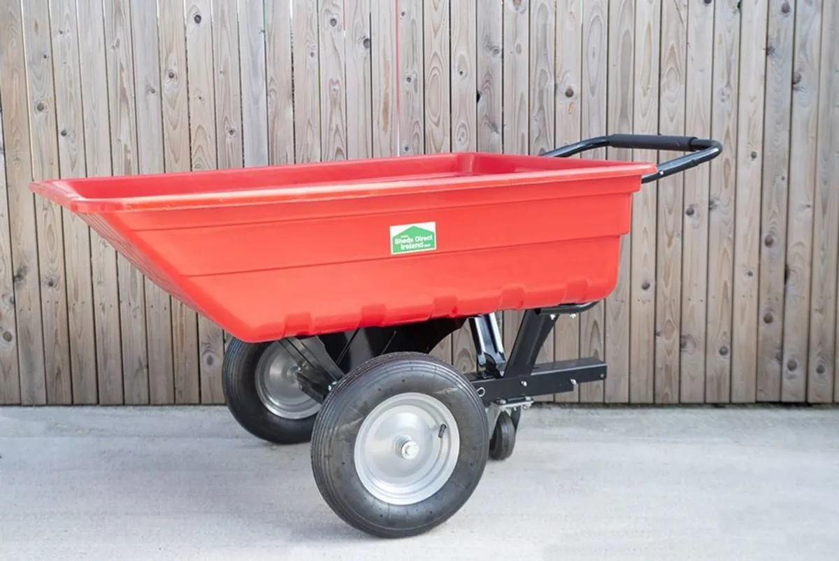 350L Tipping Garden Cart - Image 4