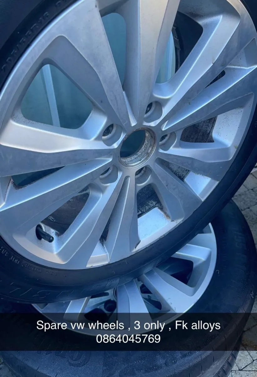 16” vw alloys. Spare wheel & tyre