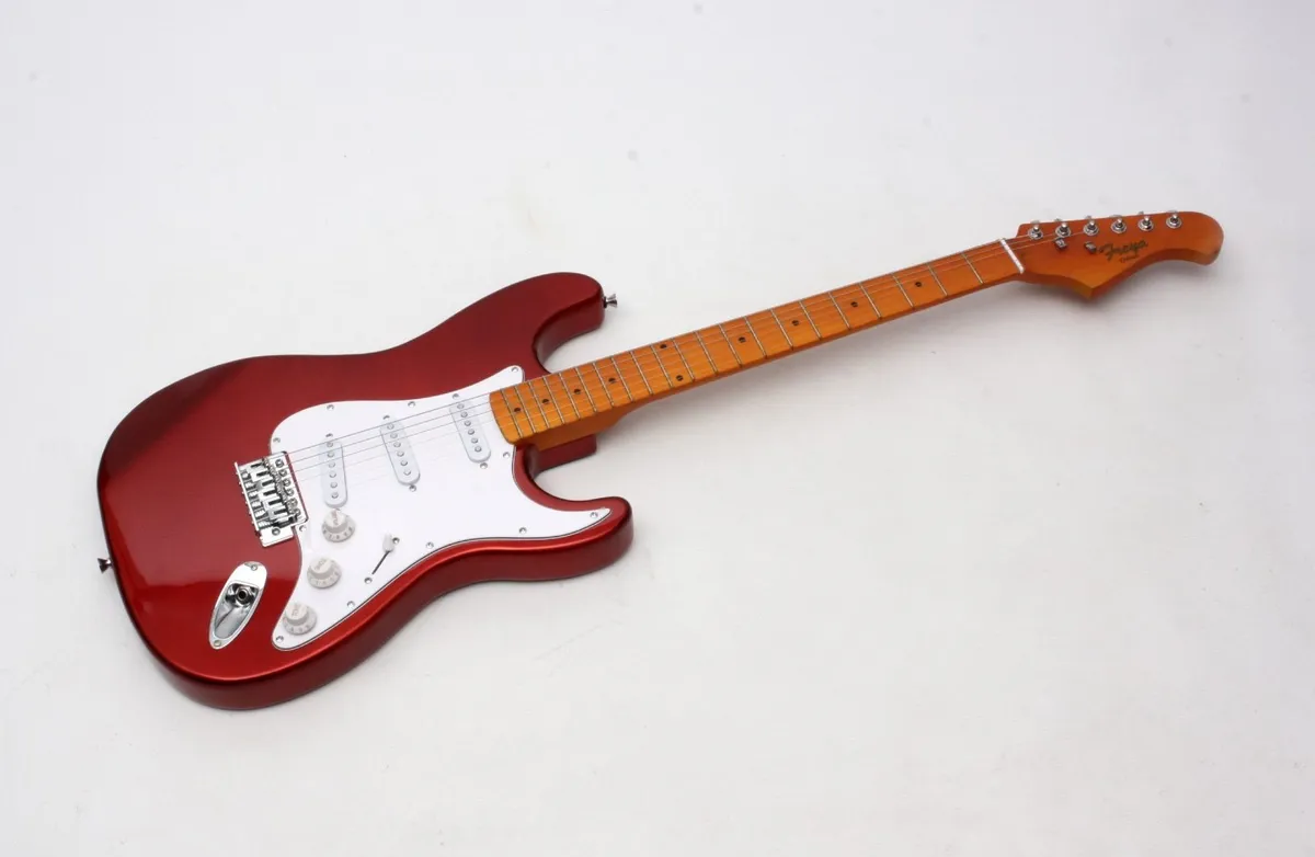 Candy Apple Red Electric Guitar 60's style - Image 1