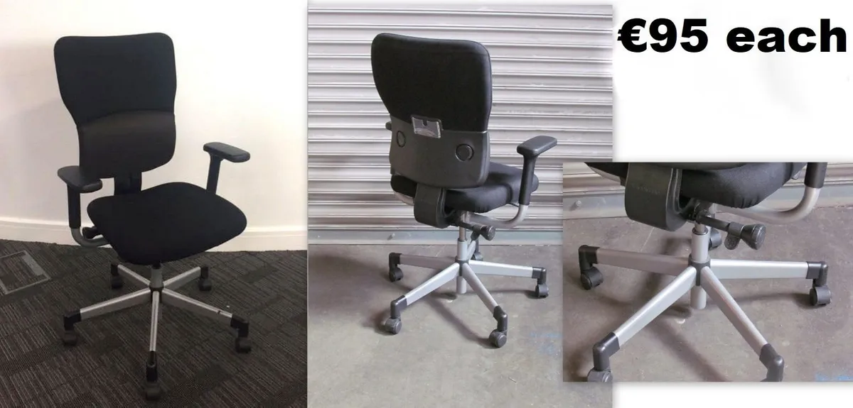 Large selection of office chairs