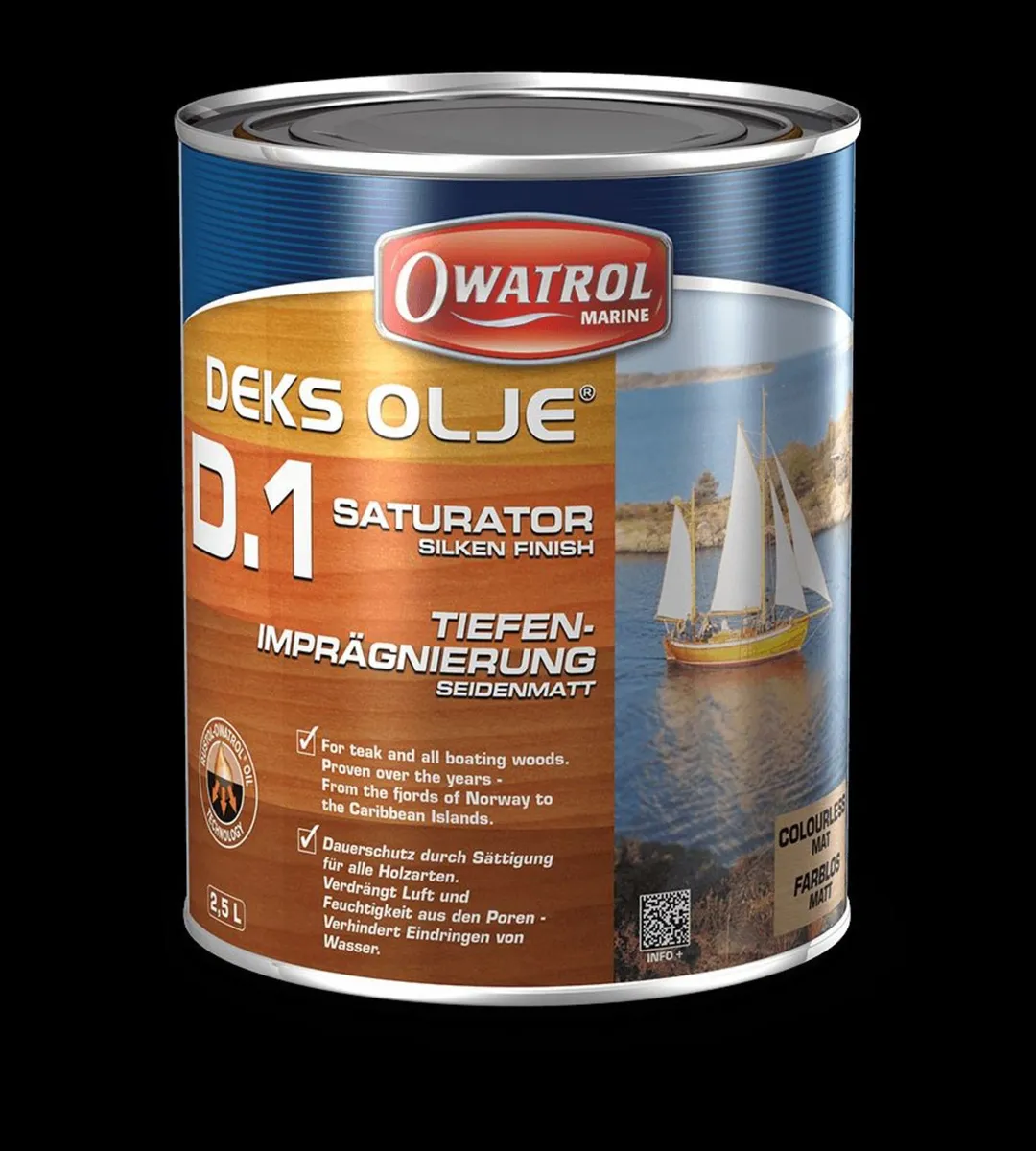 SATURATING WOOD OIL WITH CLEAR MATT FINISH-Marine - Image 1