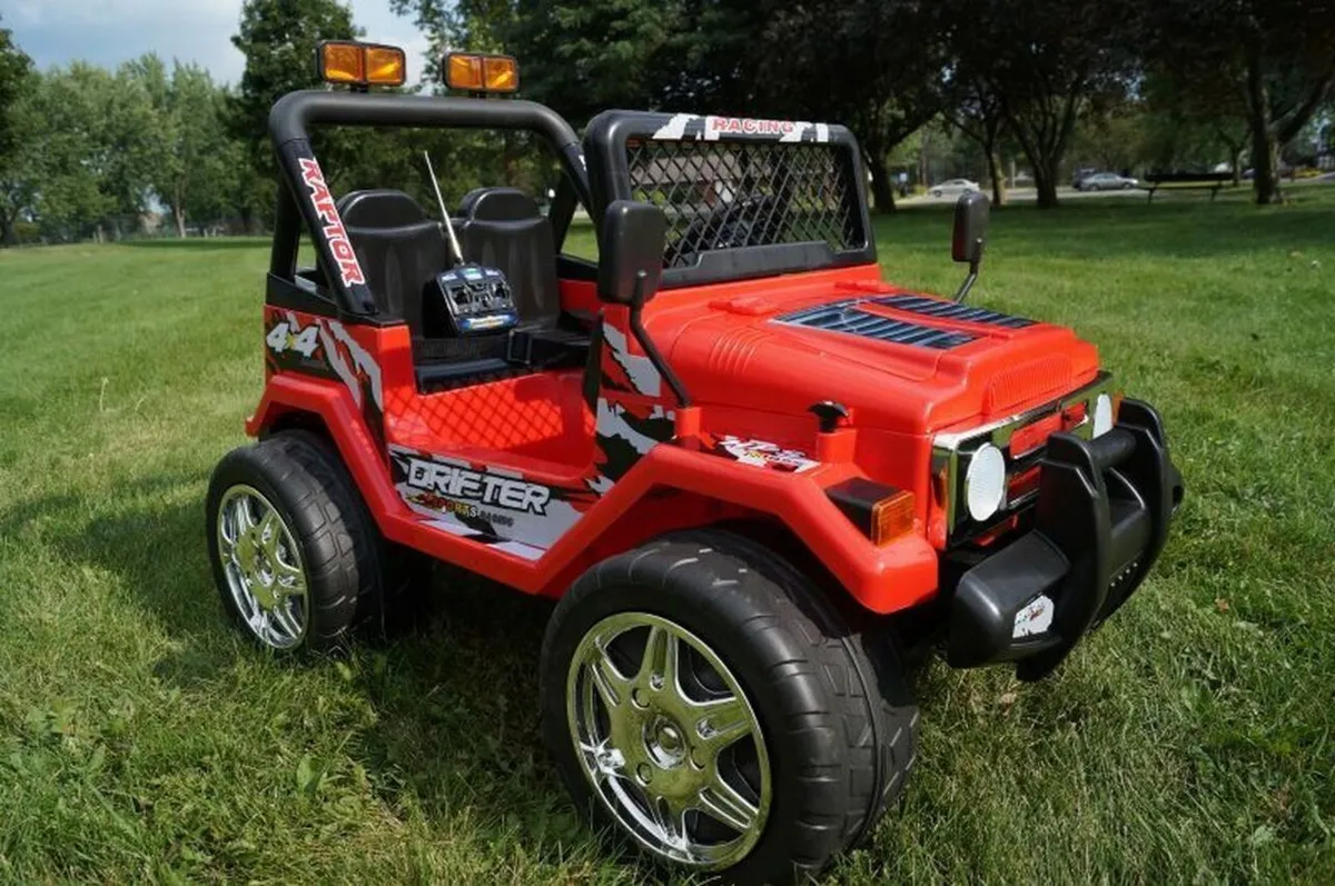 Drifter Raptor Powerful 12V Electric Ride on Jeep (Red) - Image 4