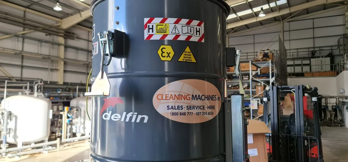 Delfin EX rated vacuums - Explosion proof Zone 21