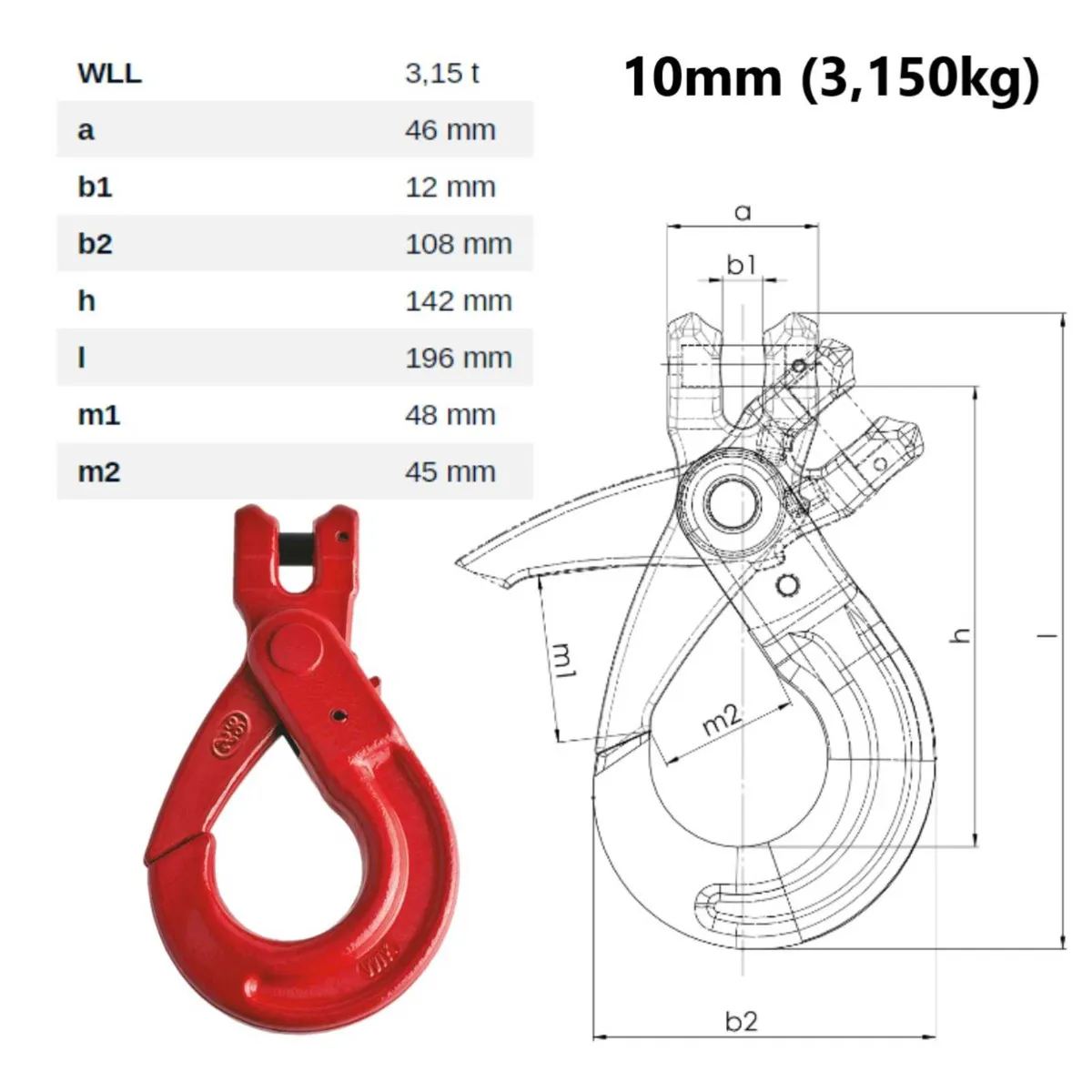 2 Leg Lifting Chain (@3m) 4250Kg - Image 4