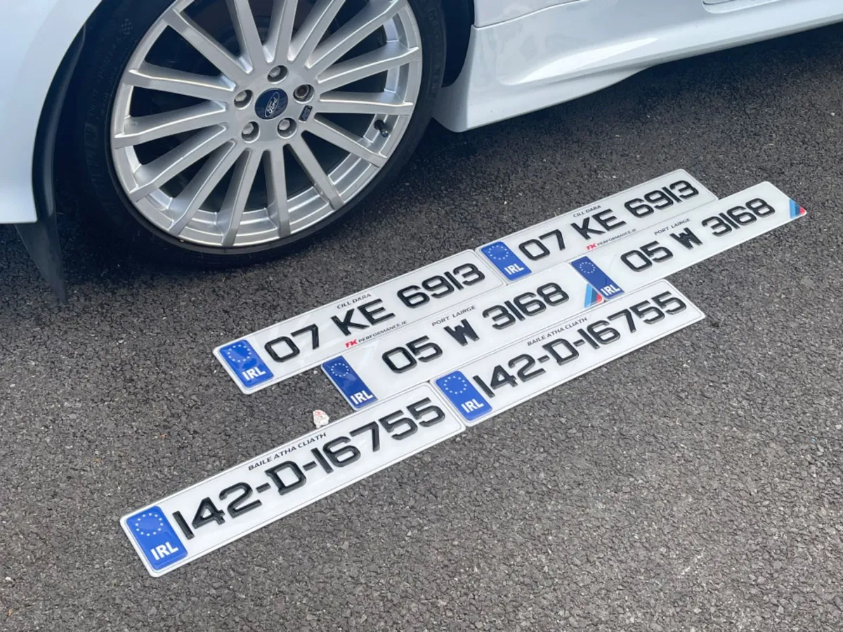 Gel number plates delivered only €49 - Image 1