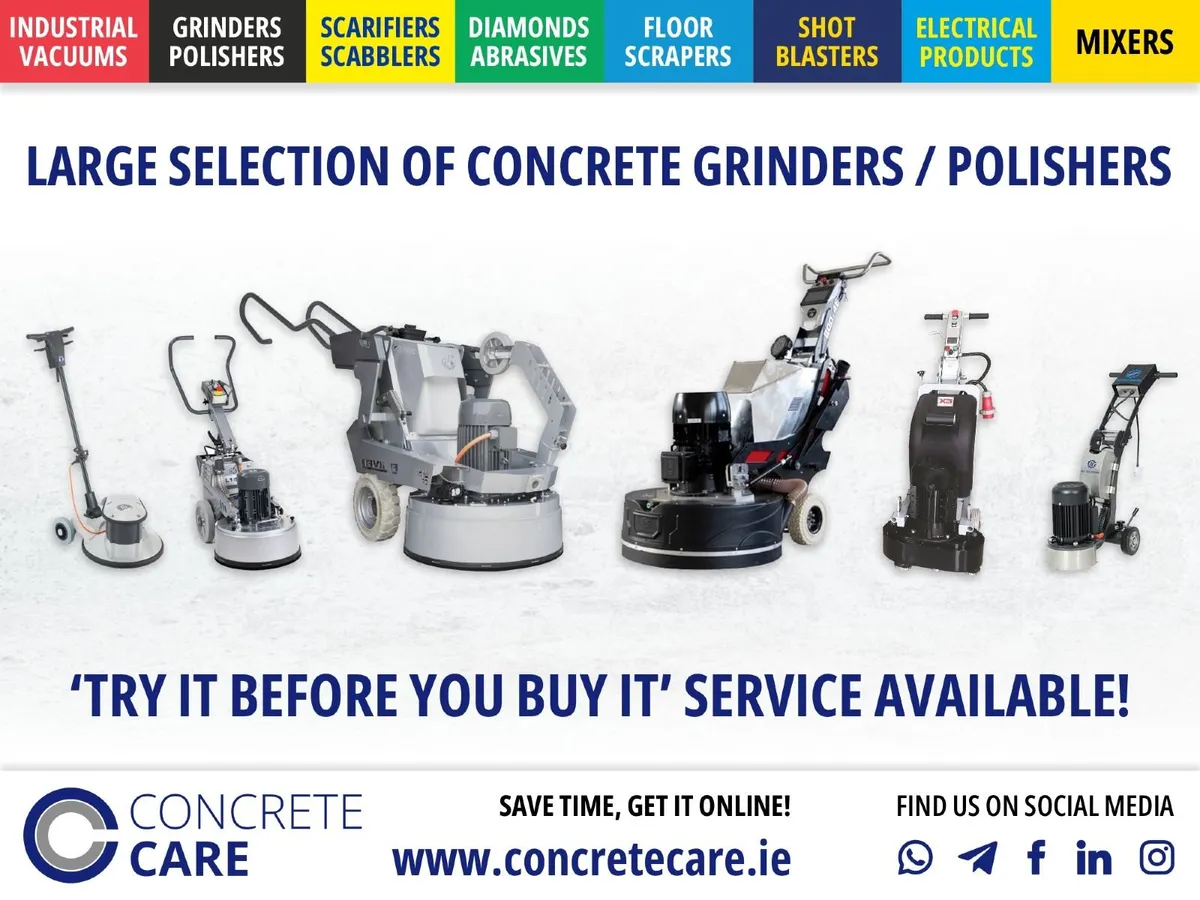 Concrete Floor Grinders & Polishers