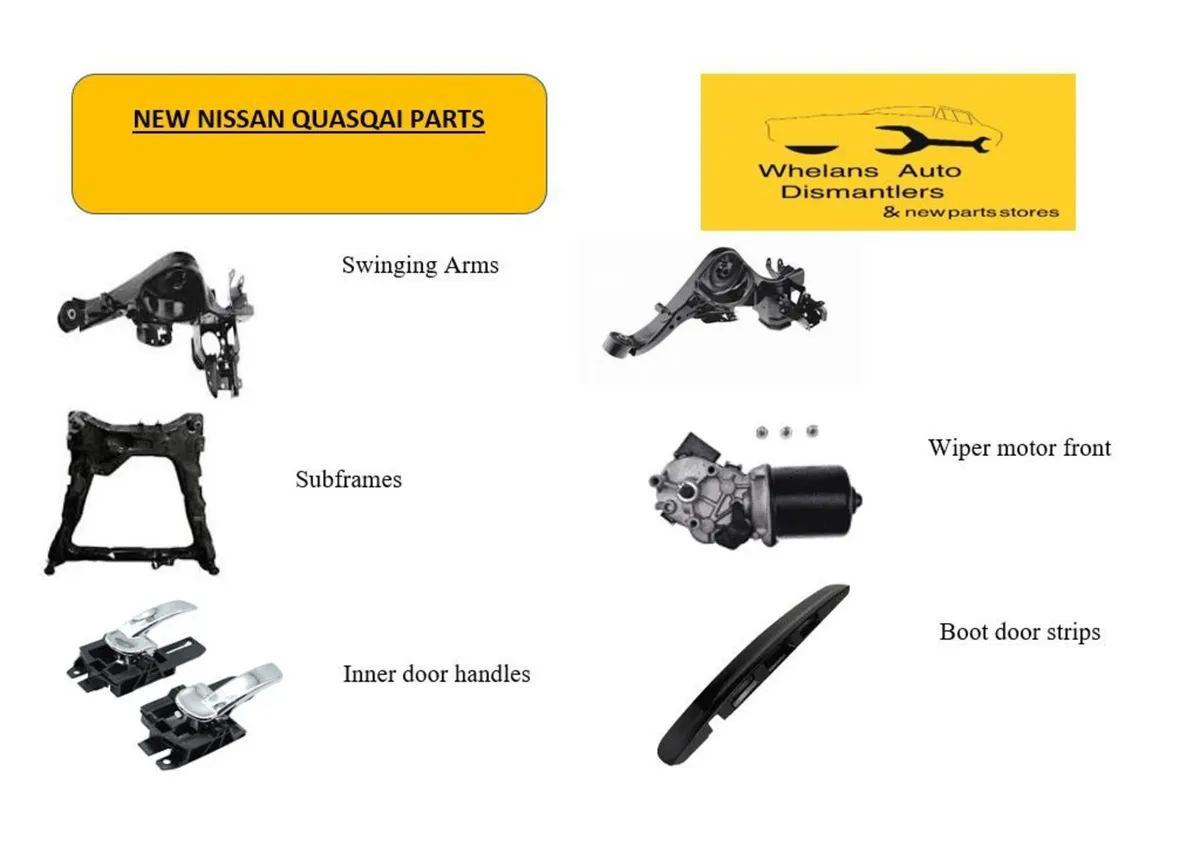 New Nissan Qashqai Car Parts