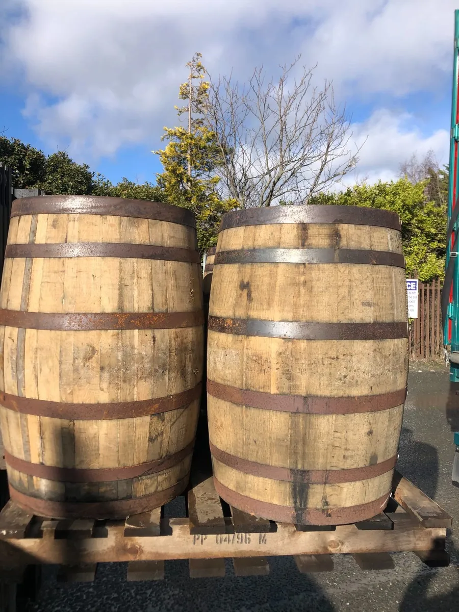 Oak Whiskey Barrels Full & Half barrels - Image 4