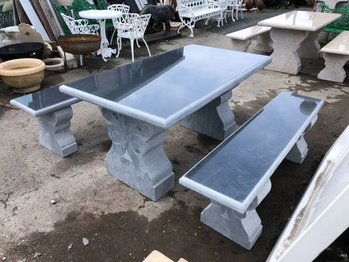 Granite garden patio sets - Image 1