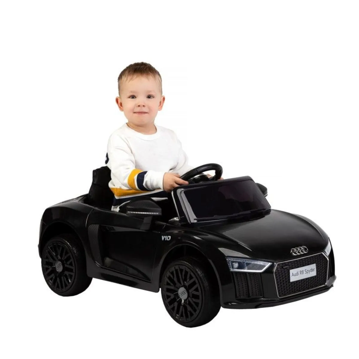 Licensed Audi R8 Spyder 12V Electric Ride On Car (Black)