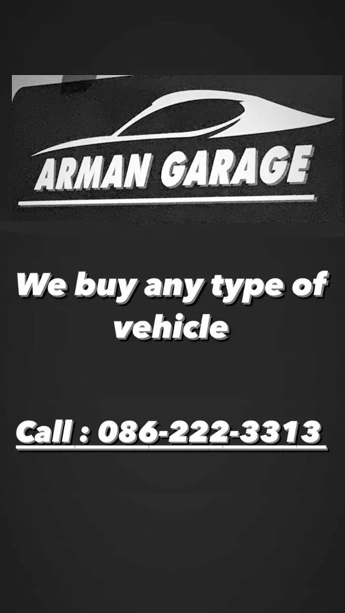 WE BUY ANY TYPE OF VEHICLES