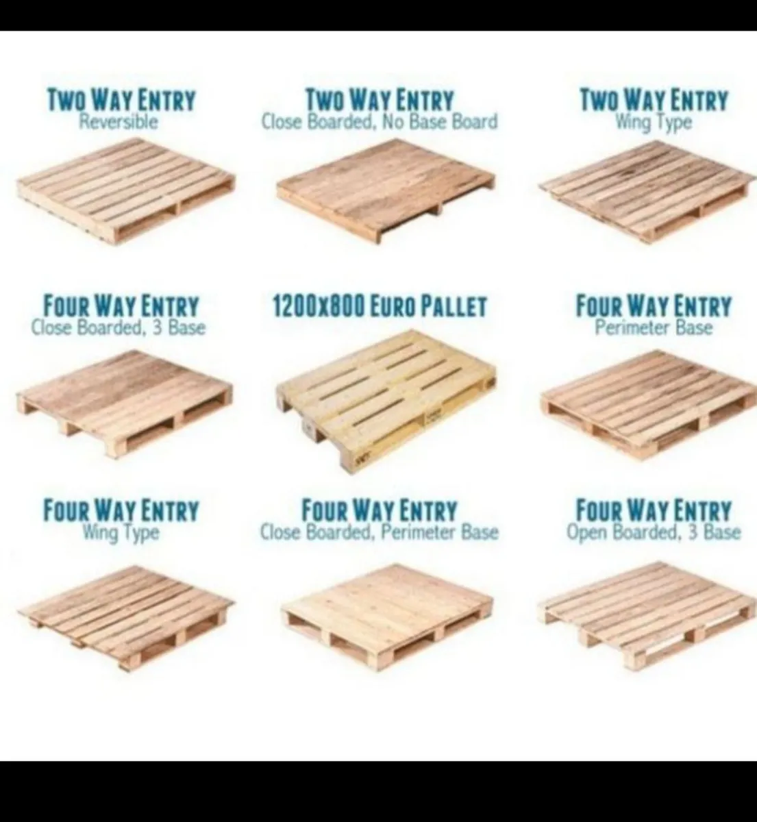 Pallets any size or mix size