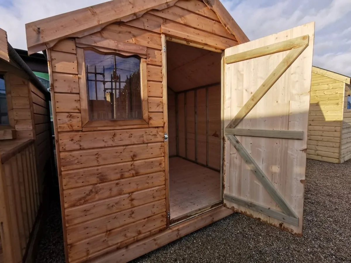 8ft x 8ft Wooden Garden Shed - Image 4