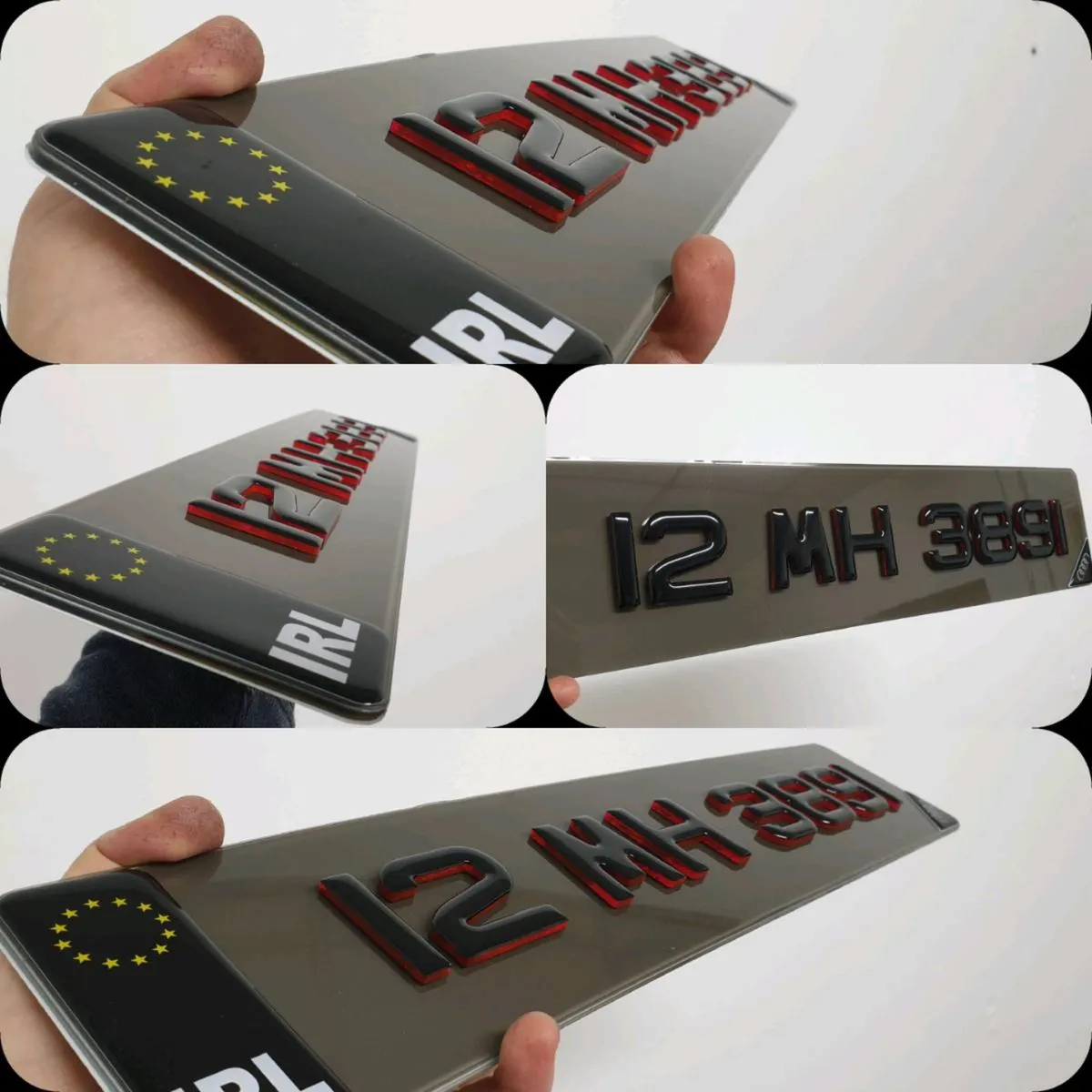 Car reg plates, 3D and 4D, Gel. - Image 1