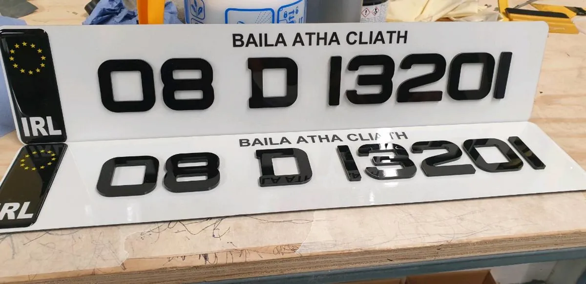 Car reg plates, 3D and 4D, Gel. - Image 2