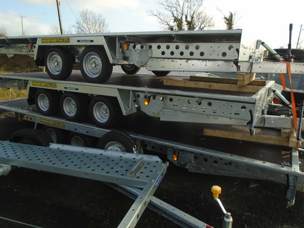 Woodford Flat Bed Trailers from 12  up to 20 ft  l - Image 4