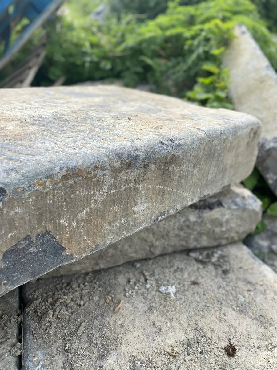 OLD RECLAIMED LIMESTONE STEPS