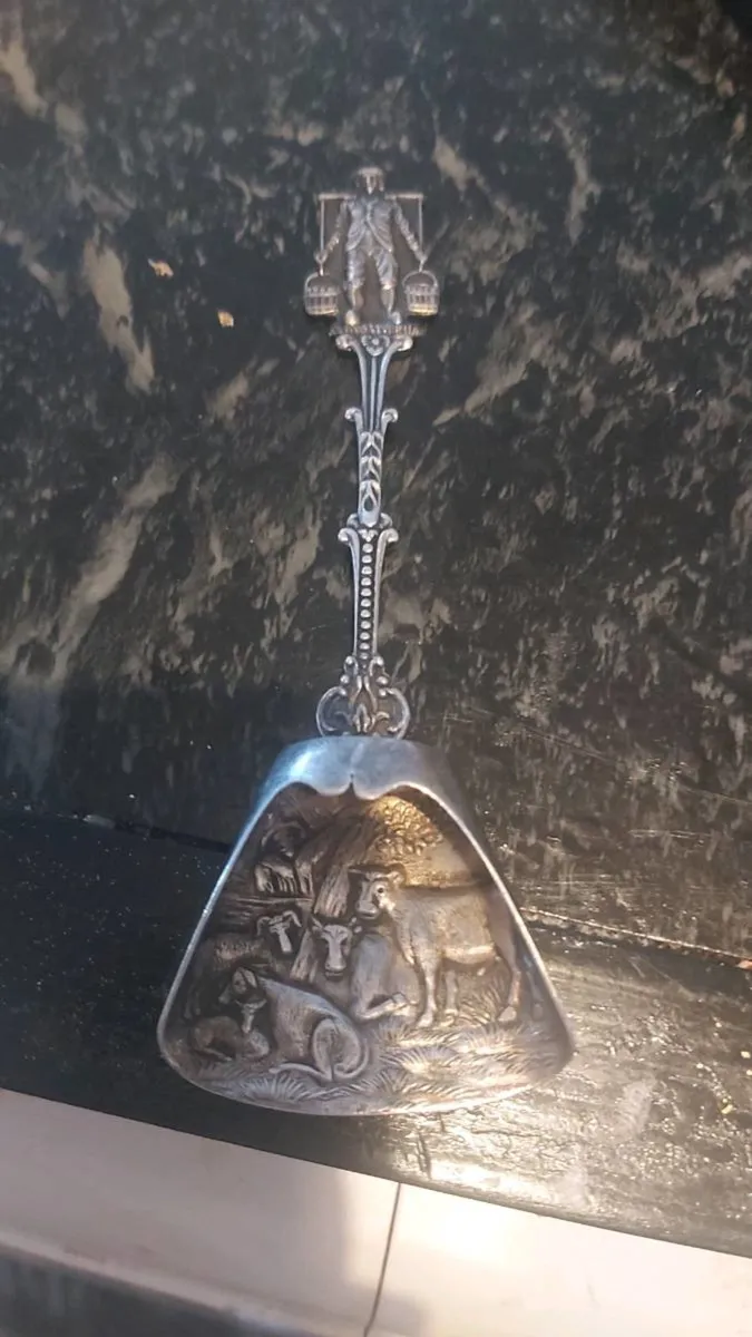 Antique silver spoon - Image 1