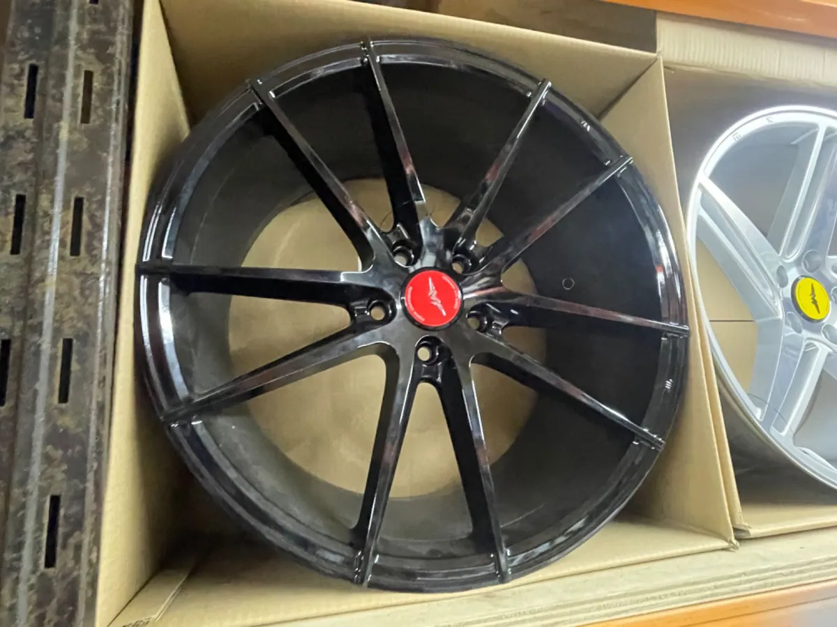 19” veemann 9.5 all round gloss black 5x112