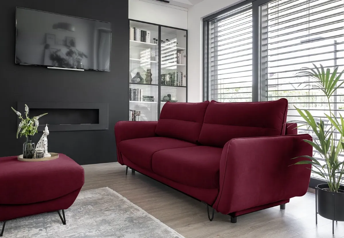 Sofa bed SILVA modern design easy clean fabrics. - Image 2