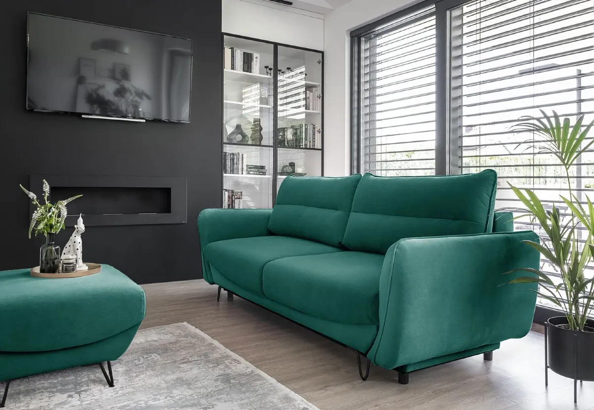 Sofa bed SILVA modern design easy clean fabrics. - Image 1
