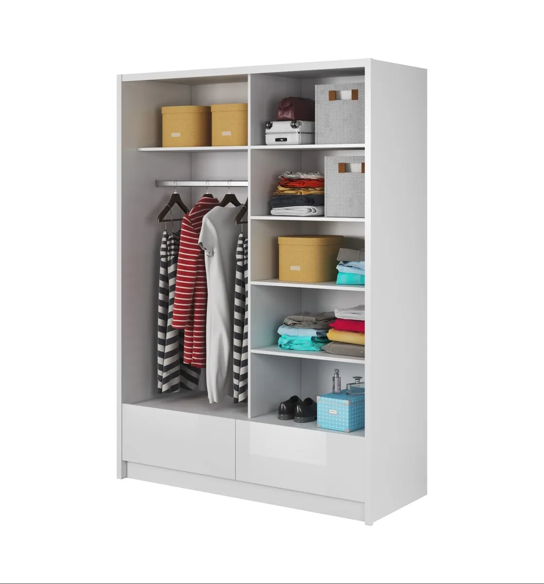 Sliding doors wardrobe ARA2 + 2 drawers - Image 3