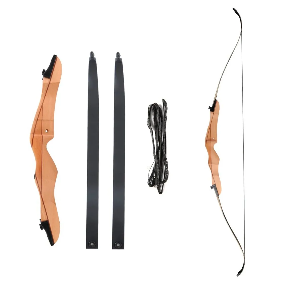 Archery Bow, Beginner Sport Recurve 68" (18 to 32 lbs), +3x carbon arrows - Image 4