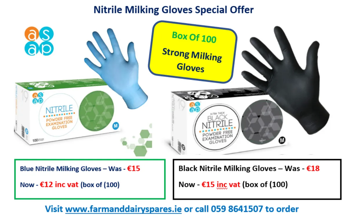 Special offer on Nitrile Milking Gloves at FDS