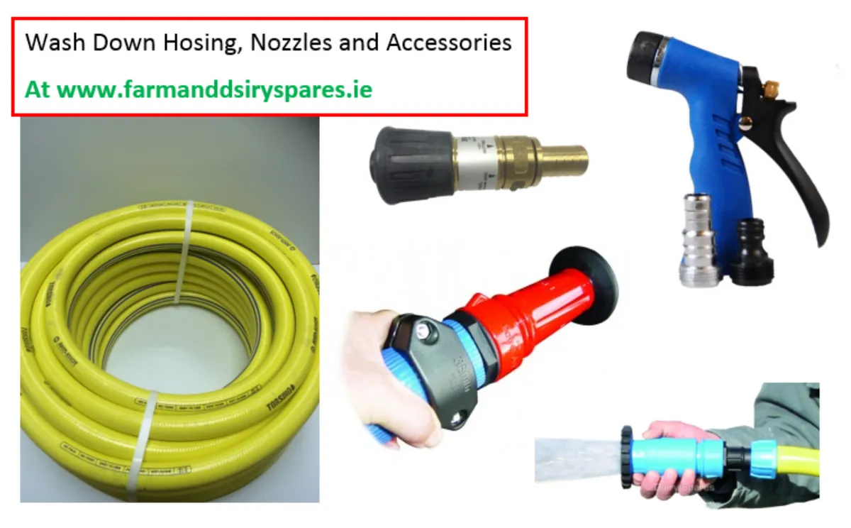 Wash down Hosing, nozzles and accessories for sale - Image 4