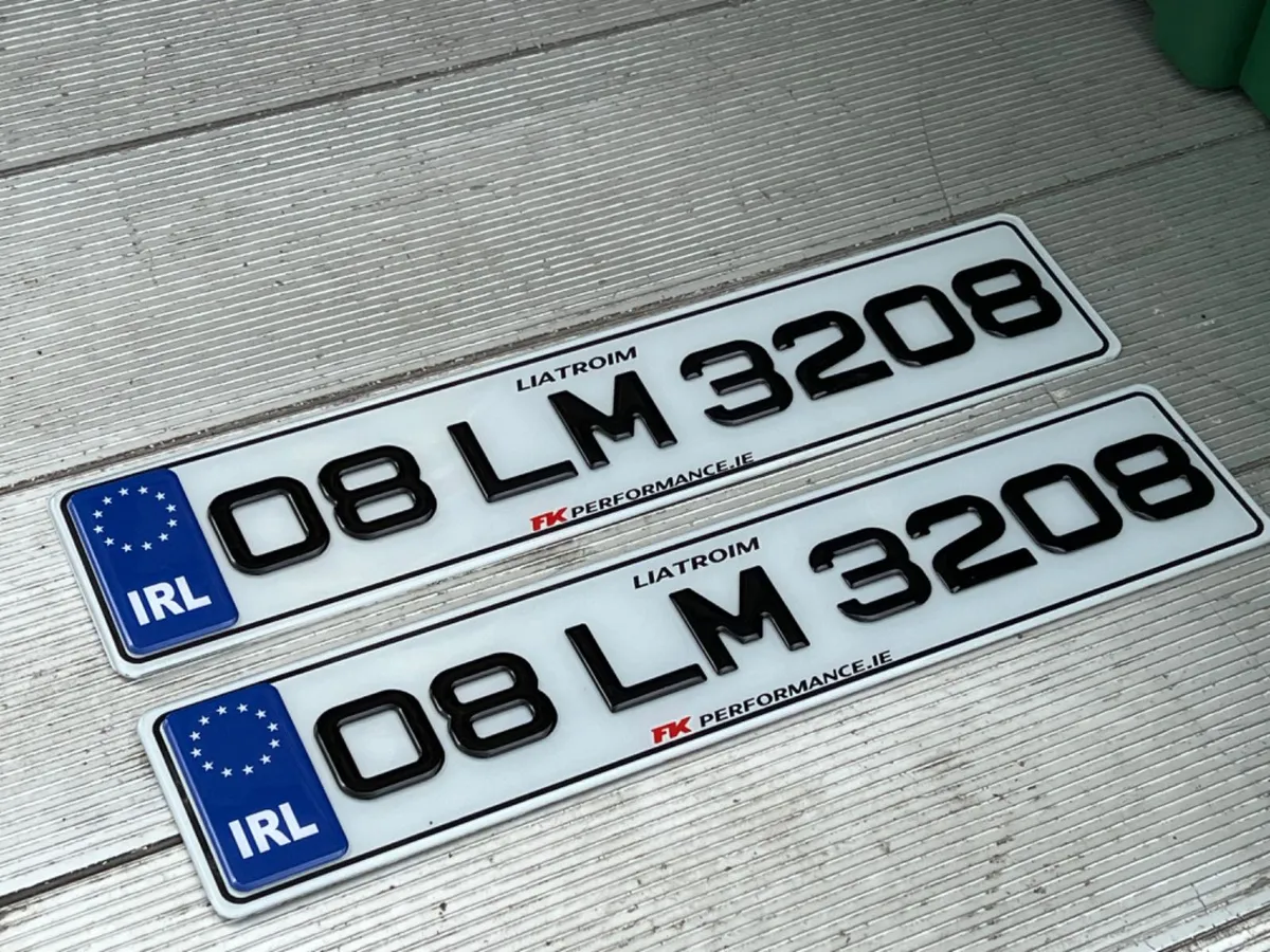 Ultimate gel number plates only €49 pair delivered - Image 3